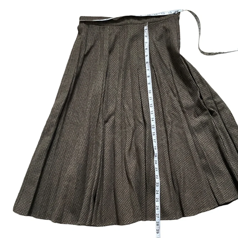 Vintage Wool Accordion Midi Tweed Skirt 2-4 XS-S - Picture 6 of 8